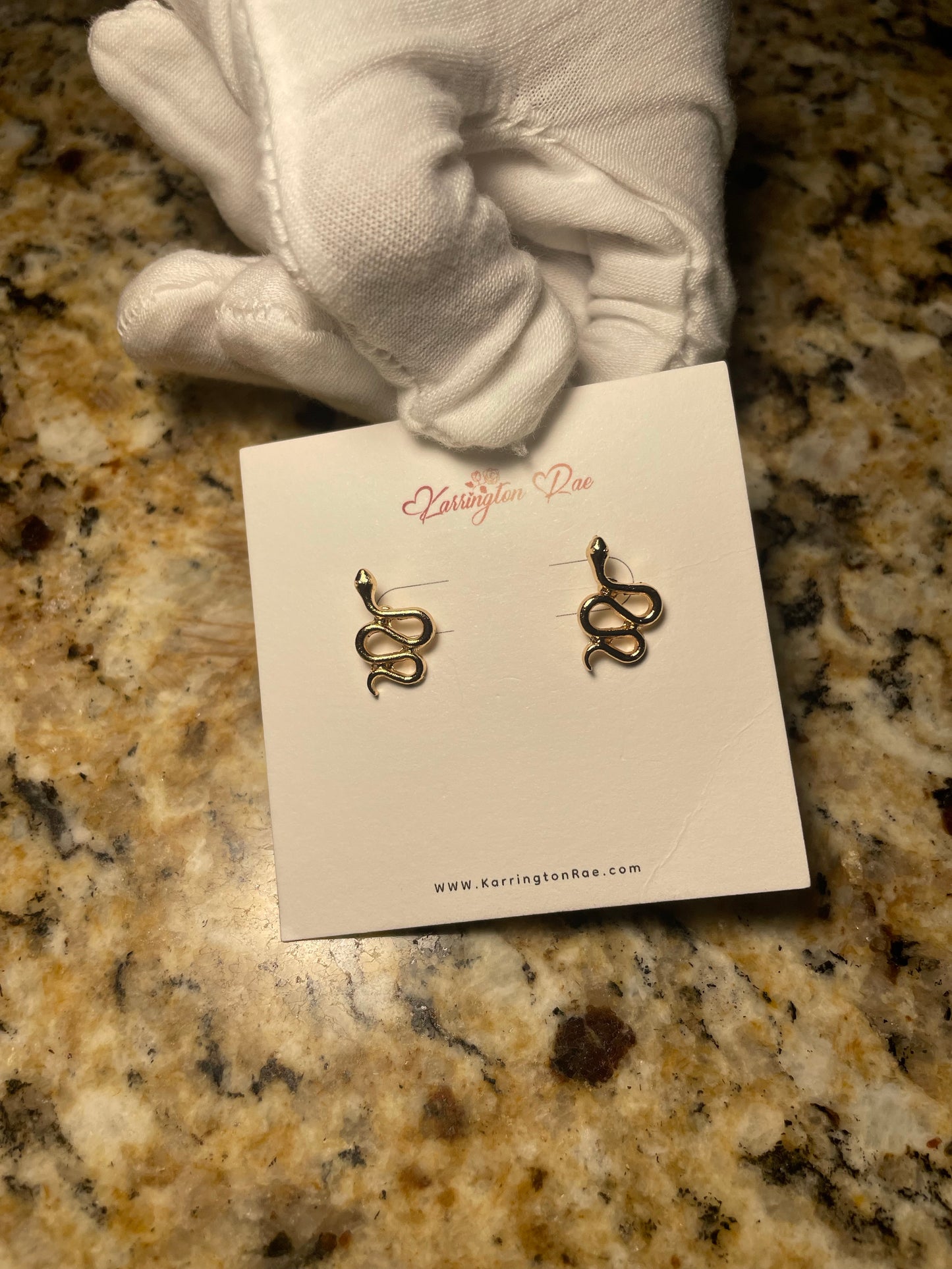 Snake Gold Earrings#47