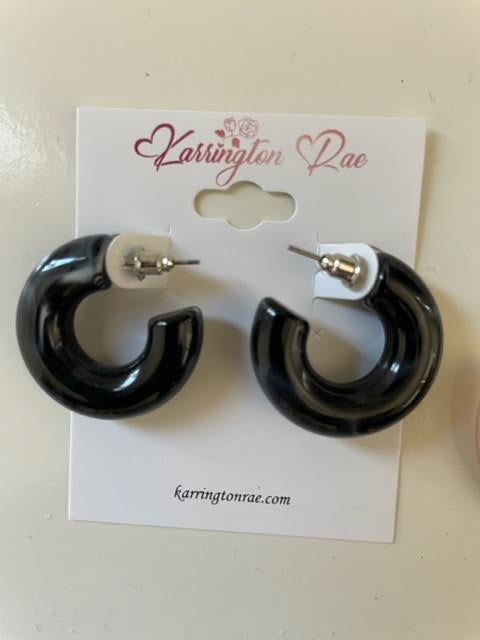Med Black Hoops #1