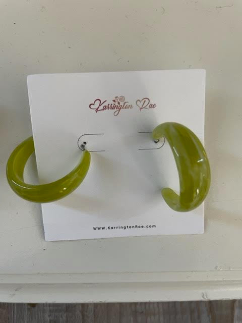 Light Green/Medium Pickle Hoops #6